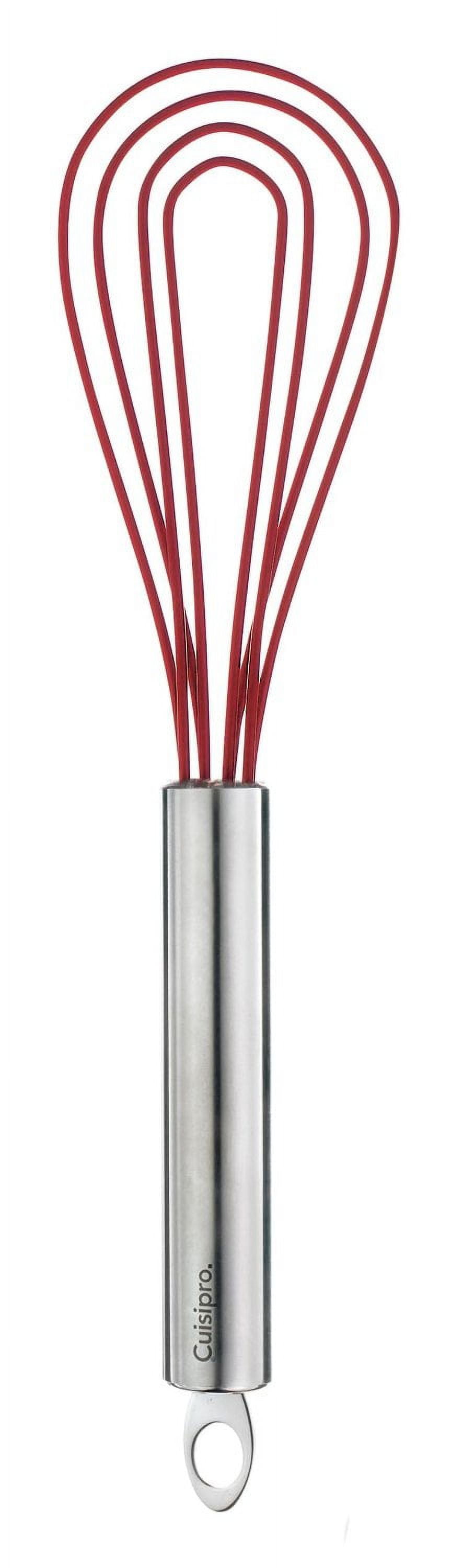 Cuisipro 8 Red Silicone Coated Flat Whisk