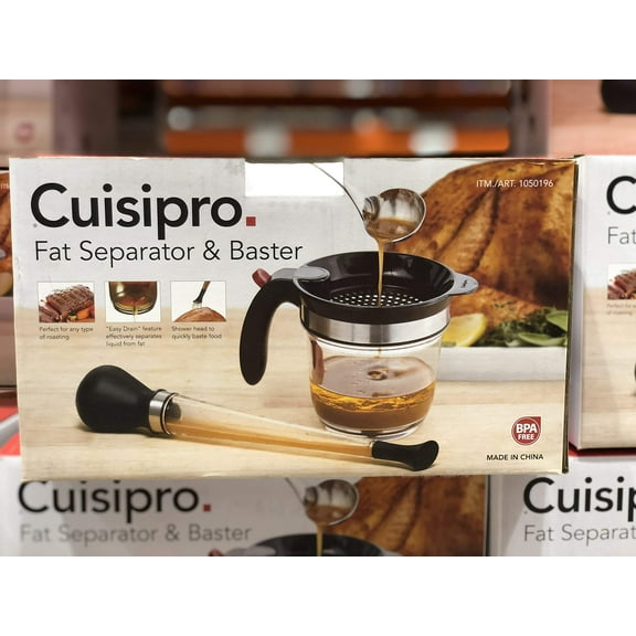 Cuisipro Fat Separator and 3-in-1 Baster Set, Roasting Essentials Set