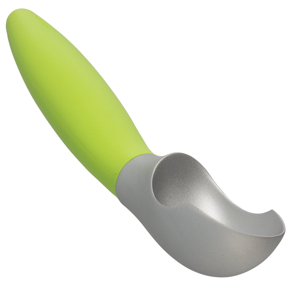 Green Stainless Steel Ice Cream Scoop with Non-slip Grip