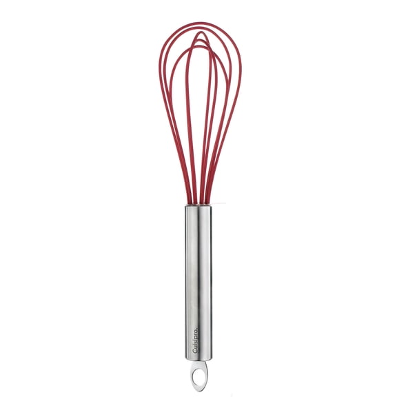 Cuisipro 8-Inch Silicone Egg Whisk, Red