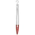 thumbnail image 1 of Cuisipro 9.5-Inch Silicone Locking Tongs, Red, 1 of 3