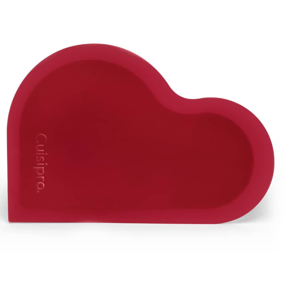 Cuisipro Flexible Silicone Bowl Scraper Cake Icing Decorator Red