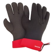 Cuisipro KitchenGrips FLXaPrene Red & Black Chef s Gloves - Set of 2 | Small