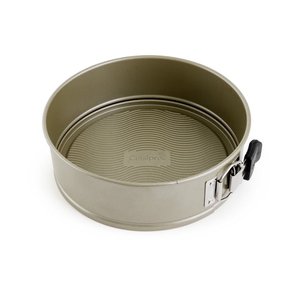 Cuisipro Nonstick 8-Inch Springform Pan with Wave Pattern, Champagne