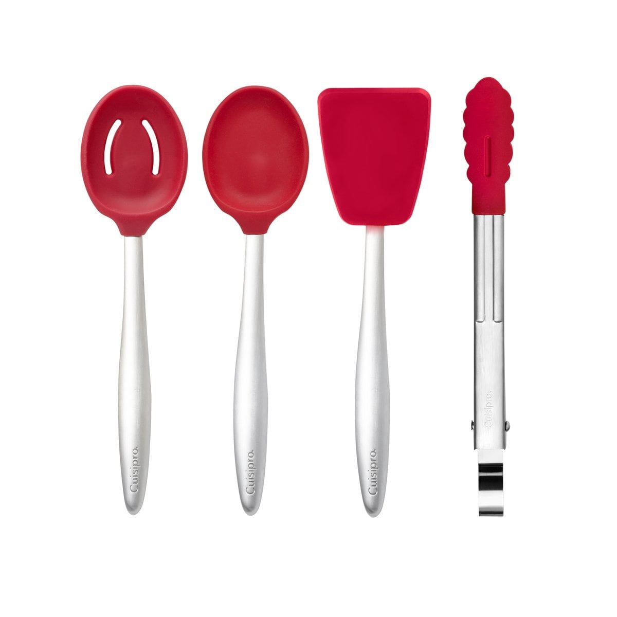 Cuisipro Piccolo Tools Cooking Set, Silicone and Steel, Red (8