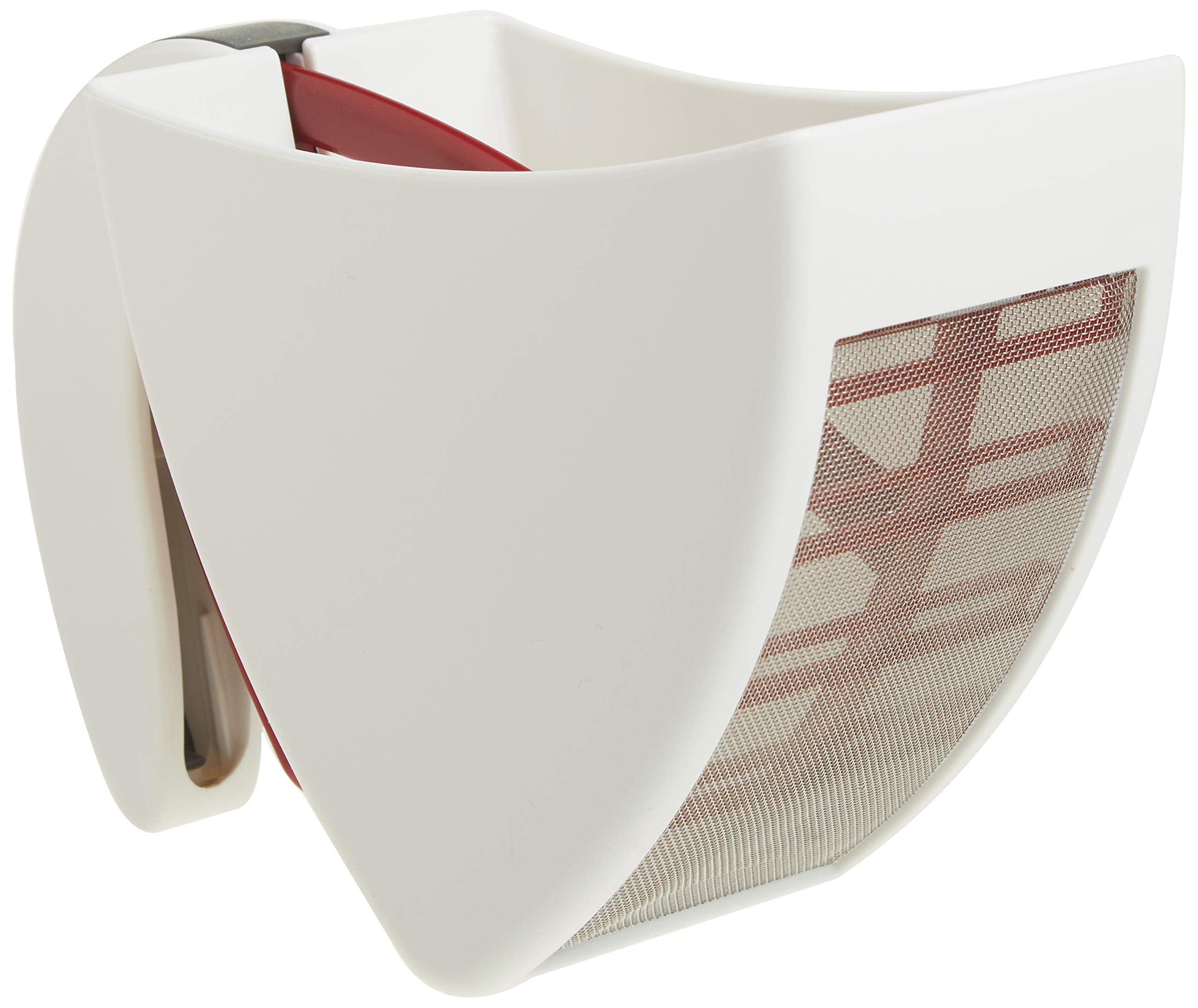 White Plastic One-Handed Flour and Sugar Sifter