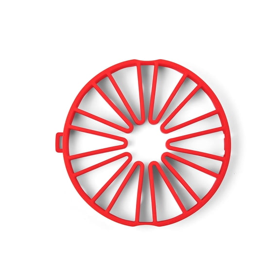 Cuisipro Silicone Dual Cooking Trivet, 7.5 x 7 x 1in, Red