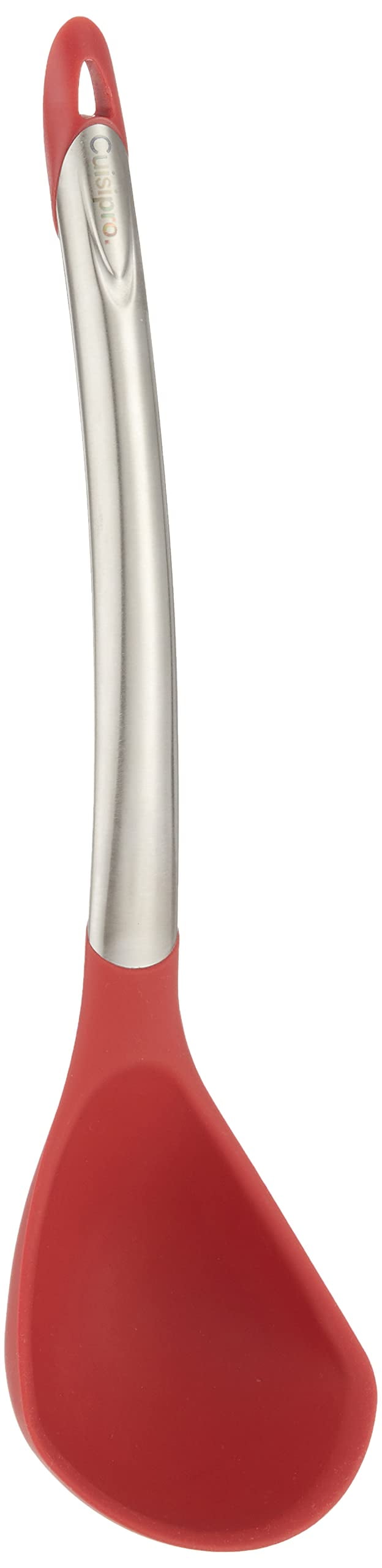 Red Silicone and Stainless Steel 12.25-Inch Soup Ladle