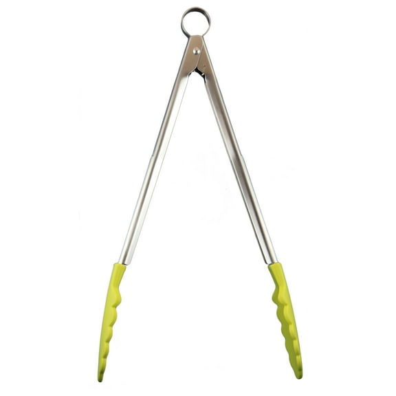 Cuisipro Silicone Locking Tongs, One size, Apple Green