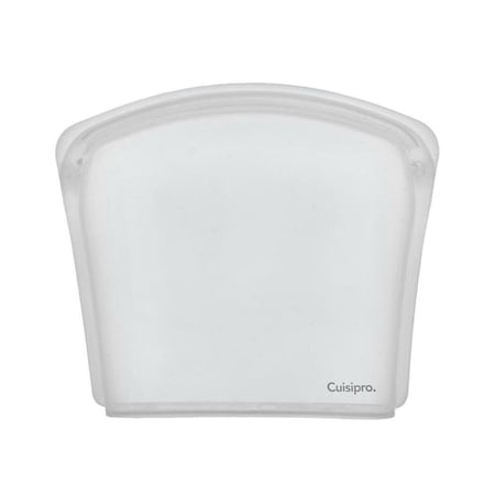 Cuisipro Silicone Seamless Reusable Bag (Clear, 8 x 7-Inch, 27 fl oz)