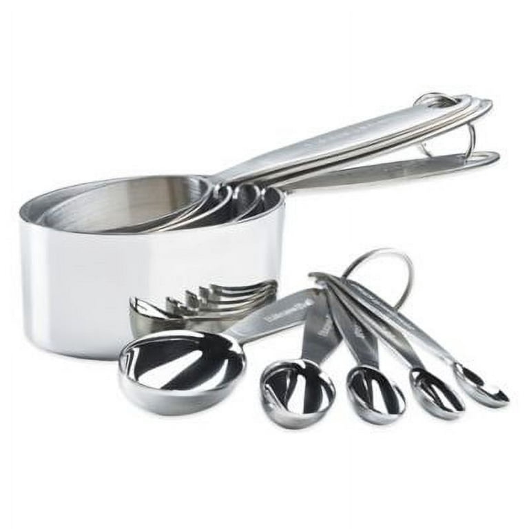 Cuisipro 9-Piece Stainless Steel Measuring Cup & Spoon Set