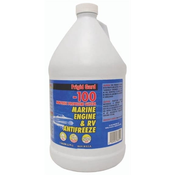 Cul-Mac 5076 1 gal 100 deg 15-200 Marine Engine & RV Antifreeze Liquid, Blue