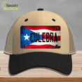 thumbnail image 1 of Culebra Puerto Rico Flag Novelty License Plate Hat Mesh Khaki|Black, 1 of 1