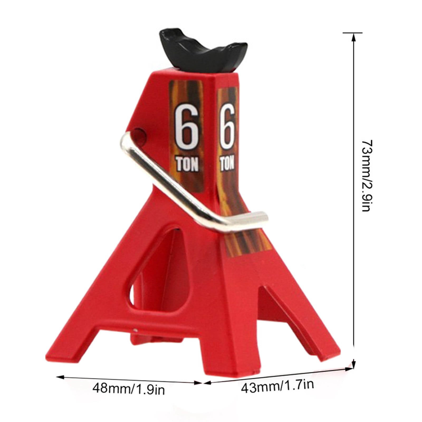 Culer 2Pcs Repairing 1/10 Scale 6TON Adjustable for Car Stand Height Jack Metal 2Pcs Tool Car Model