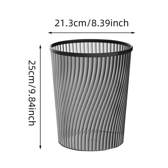 Culer Modern Can, 1Pcs Lightly Threaded can, Clear Desktop Can, Vertical Light Translucent Large Capacity Can, for Living Room Bedroom Bathroom (White)