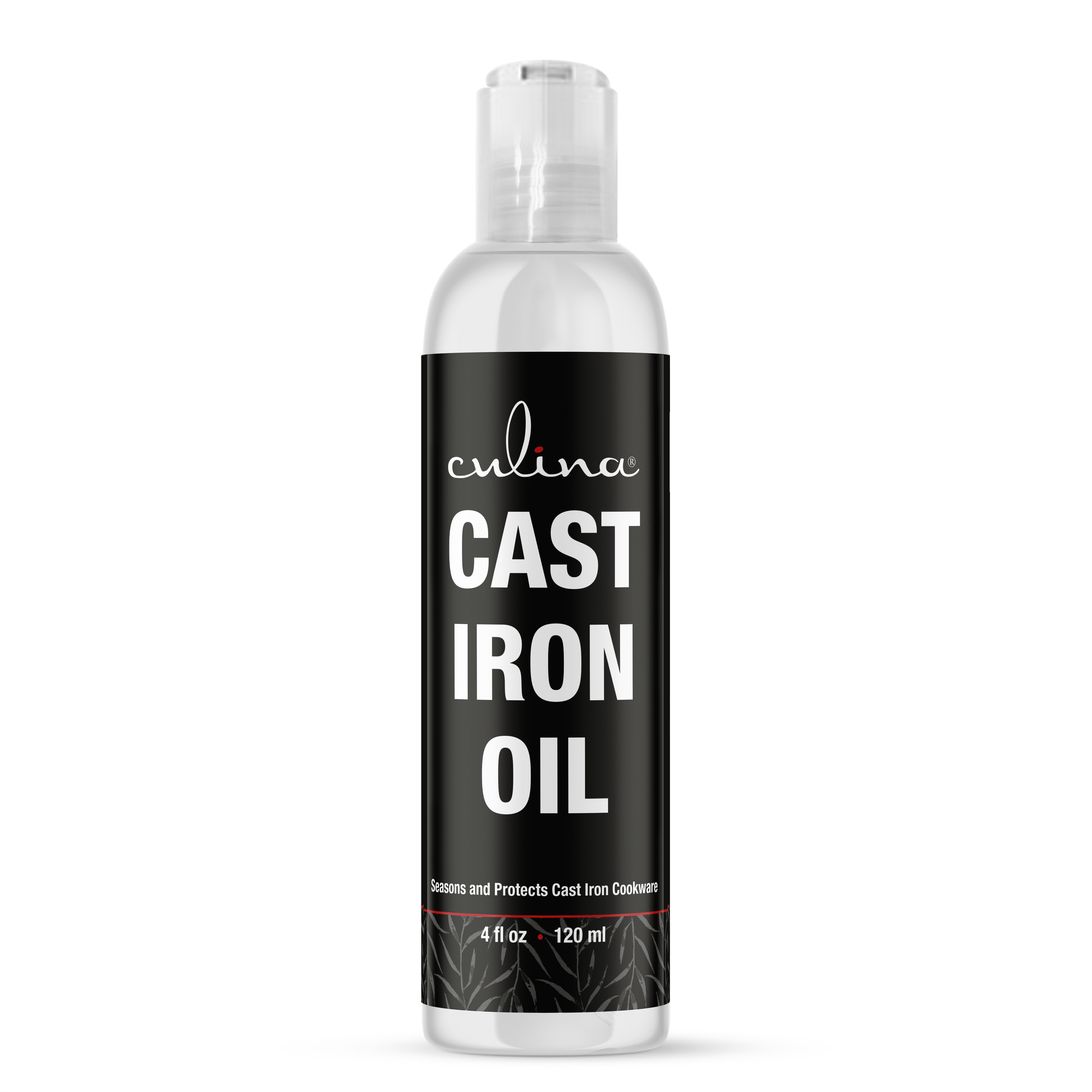 Culina Cast Iron Oil Kosher OU Certified Cleans and Protects Cast Iron Cookware, 4oz
