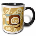 thumbnail image 1 of 3drose, Culinary Art Meets Mid-century Modern Aesthetics, 15oz Two-tone Black Mug, 1 of 6