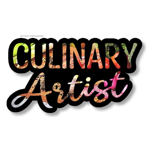 Culinary Artist Funny Joke Gag Prank Chef Foodie Vinyl Sticker Decal 3.7"