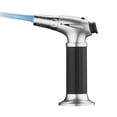 thumbnail image 1 of Culinary Butane Torch Blow Torch Lighter,Refillable Cooking Kitchen Torch with Safety Lock Adjustable Flame for BBQ,Creme Brulee,Baking,Cooking,Crafts,Cigar (Butane Gas not Included),Silver, 1 of 9