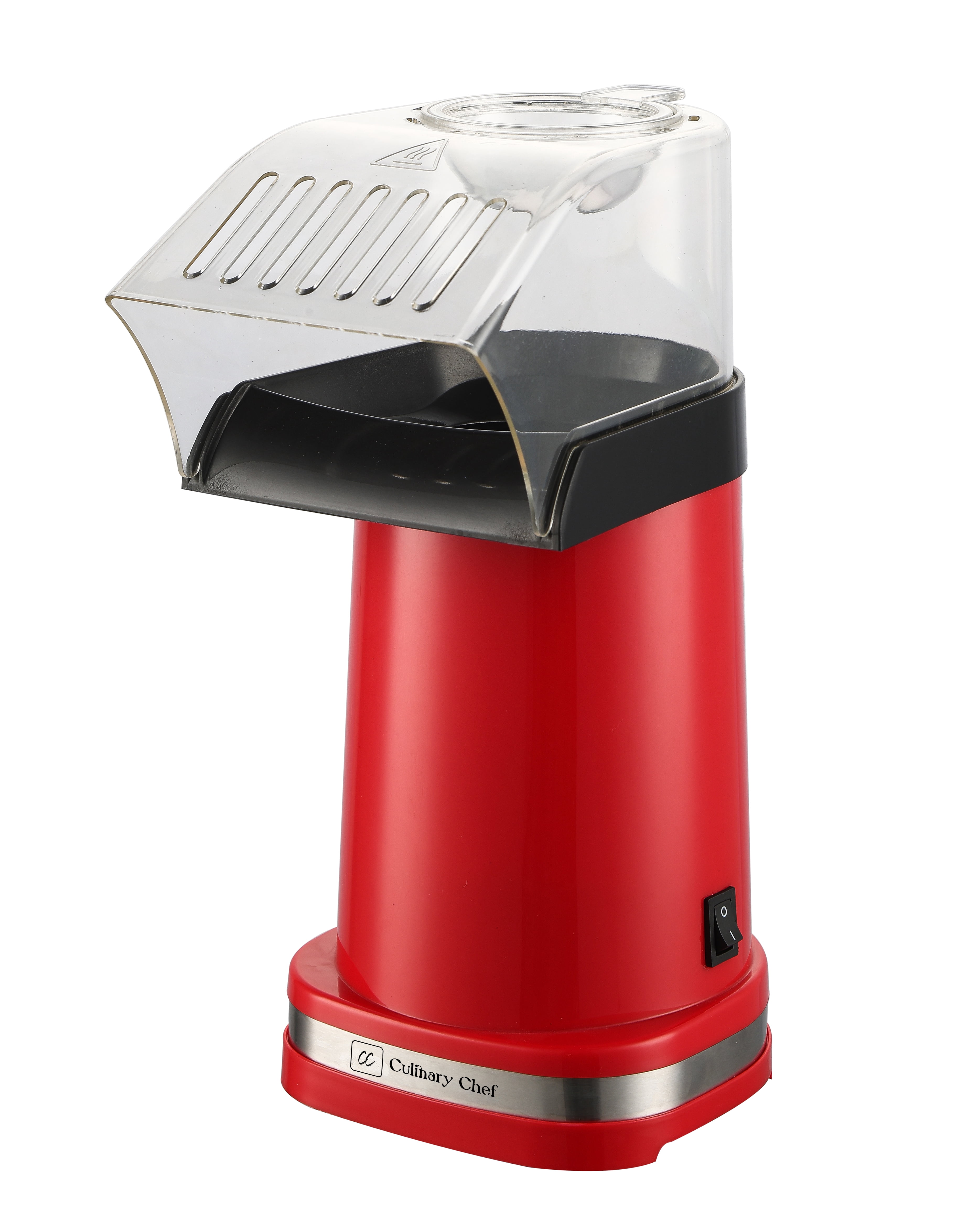Popcorn Machine R Culinary Chef 1200W Deluxe Hot Air Popcorn Maker, 16–18 Cup Popcorn ...