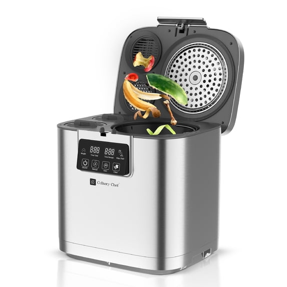 Culinary Chef, 3.8L Smart Electric Food Waste Composter, Stainless Steel