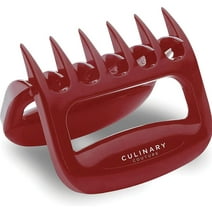 Culinary Couture Pulled Pork Claws Meat Shredder Tool BBQ Accessories, Red