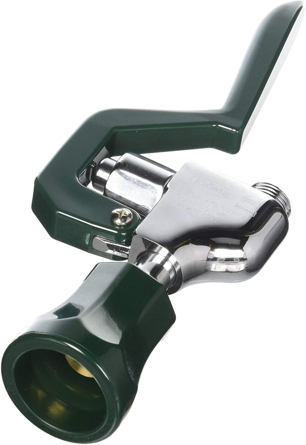 Chrome Pre-Rinse Spray Valve with Green Handle