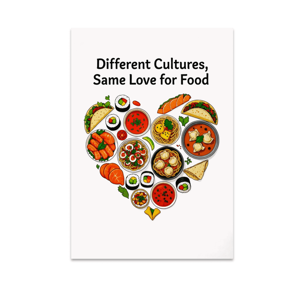 Culinary Diversity Wall Art - Food Lovers - 13x19 Glossy Poster Print