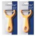 thumbnail image 1 of Culinary Edge Julienne Peeler Stainless Steel Blade Yellow Plastic, 2 Pack, 1 of 8