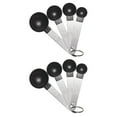 thumbnail image 1 of Culinary Edge Measuring Spoon Set 4 Piece Plastic Silver Black, 2 Pack, 1 of 8