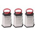 thumbnail image 1 of Culinary Edge Stainless Steel Grater Box, 3 Pack, 1 of 8