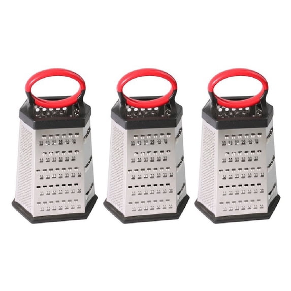 Culinary Edge Stainless Steel Grater Box, 3 Pack