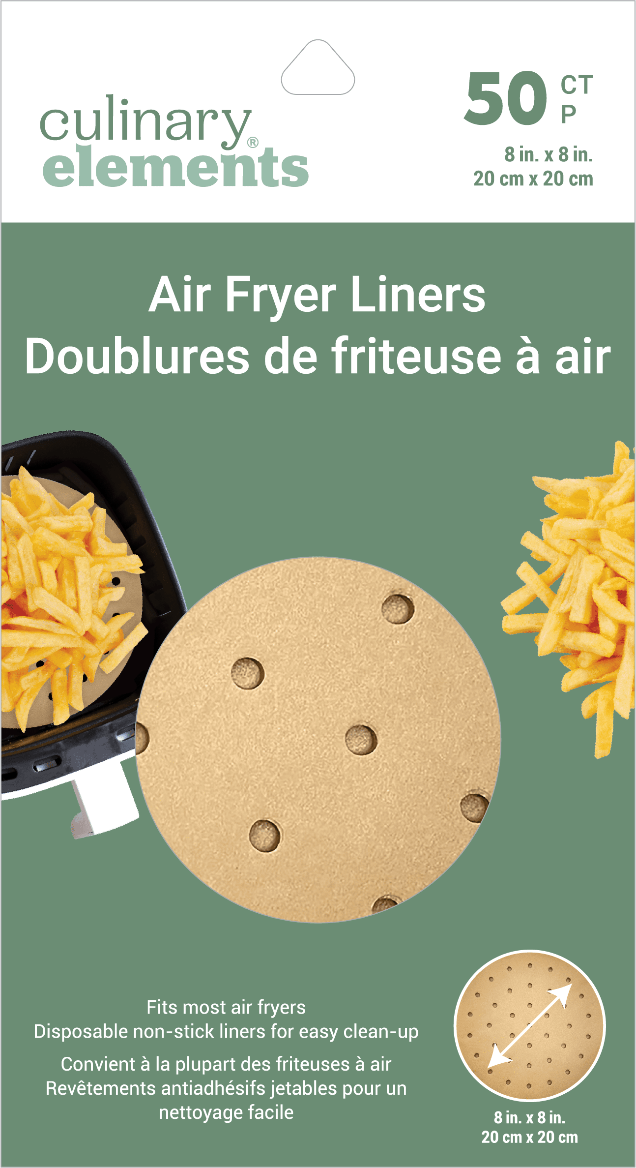 Culinary Elements Air Fryer Liner 50 Ct