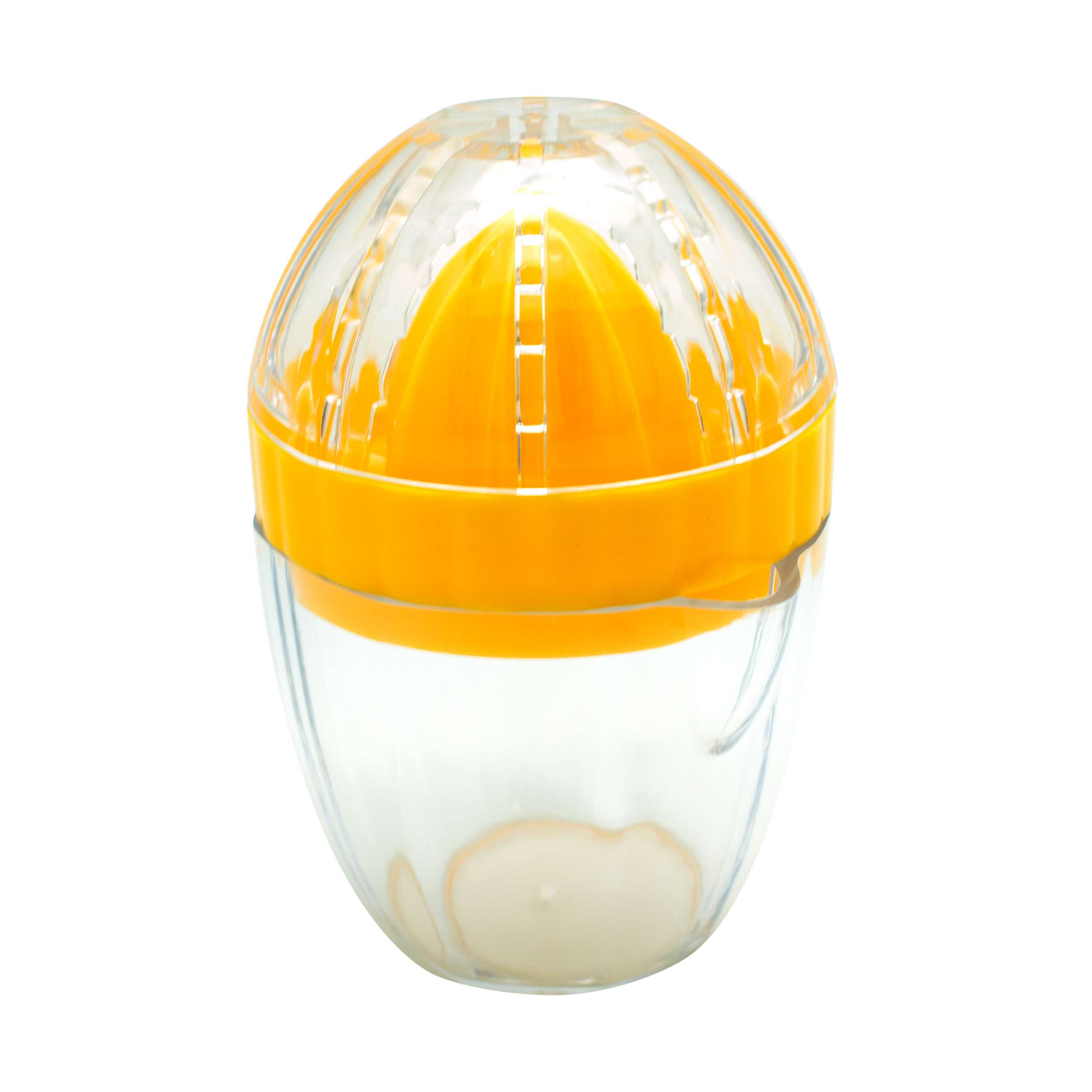 Culinary Fresh Citrus Jar Juicer, Manual Hand Juicer, Plastic Yellow