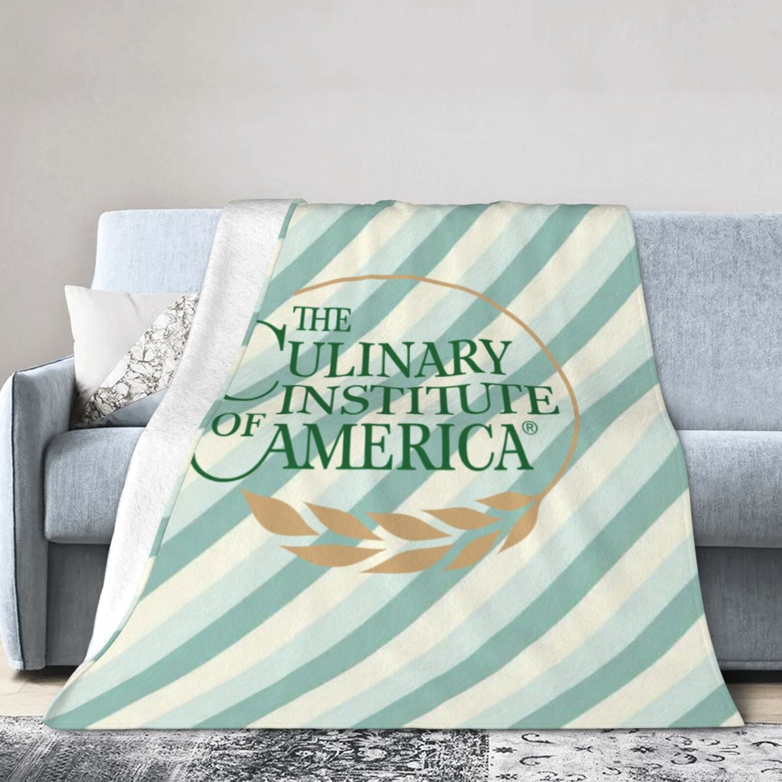Culinary Institute Of America Ultra-Soft Micro Fleece Blanket Multi ...