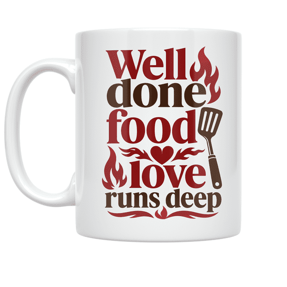 Culinary Passion Design - Food Lover - 11 oz Ceramic Coffee Mug