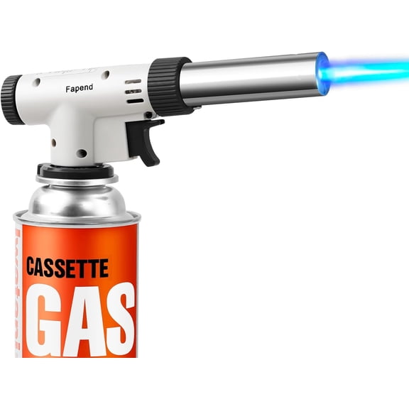 Culinary Professional Butane Torch | Kitchen Blow Lighter with Adjustable Flame, Reverse Use for Creme Brulee, BBQ, Baking, Jewelry | Butane Fuel Not Included | Made in Japan
