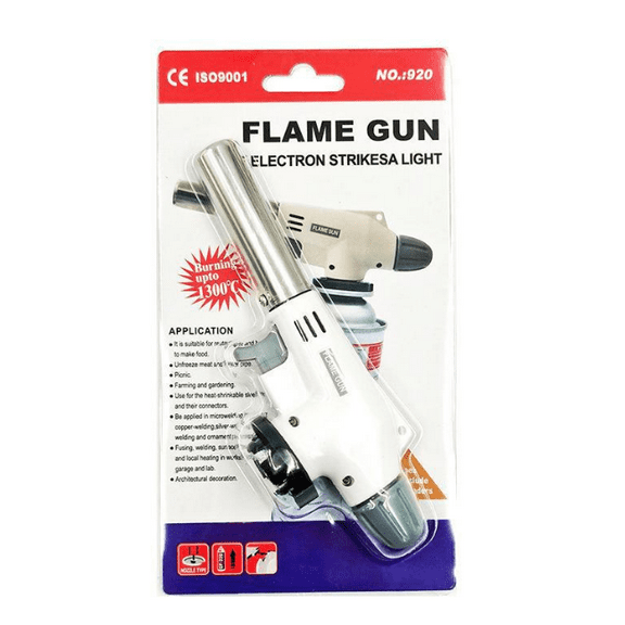 Culinary Professional Kitchen Butane Torch, Upgrade Creme Brulee Blow Torch for Cooking, Adjustable Flame with Reverse Use（Butane Gas Not Included）