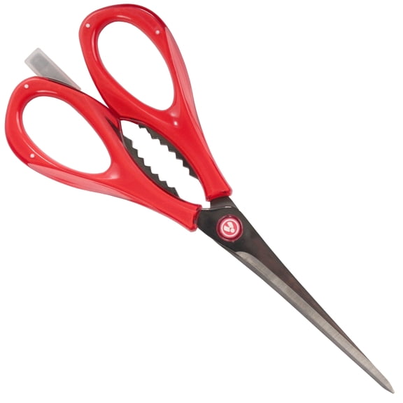 BambooMN Culinary Queen 6-in-1 Kitchen Shears - Cherry Red - 1 Pair