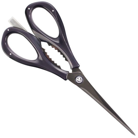 BambooMN Culinary Queen 6-in-1 Kitchen Shears - Rockmelon Grey - 1 Pair