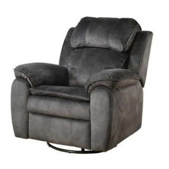 Cullen Pewter Rocker Recliner, Grey