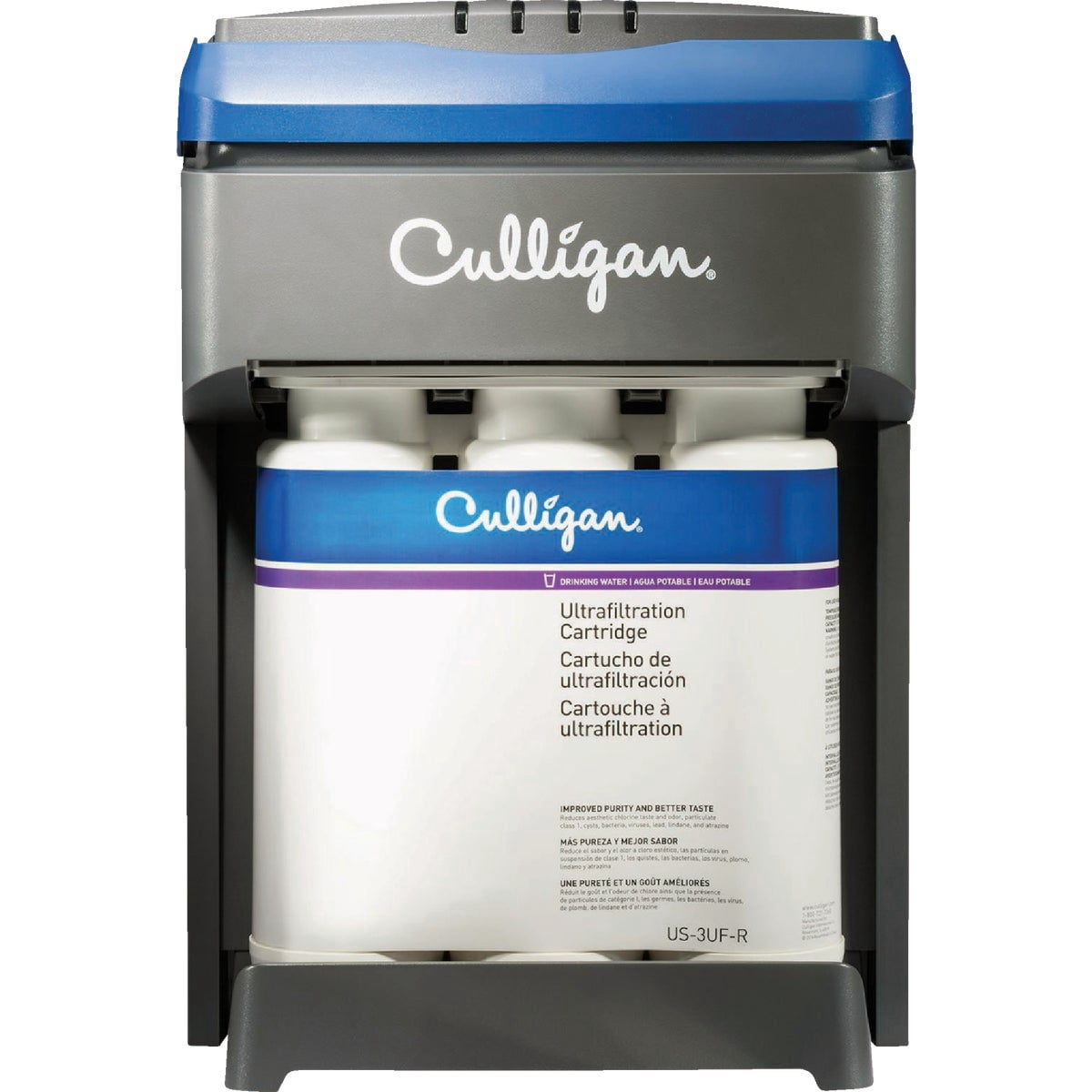 Culligan Under-Sink Drinking Water Filtration System 3 Stage - Alarm, Chrome Faucet
