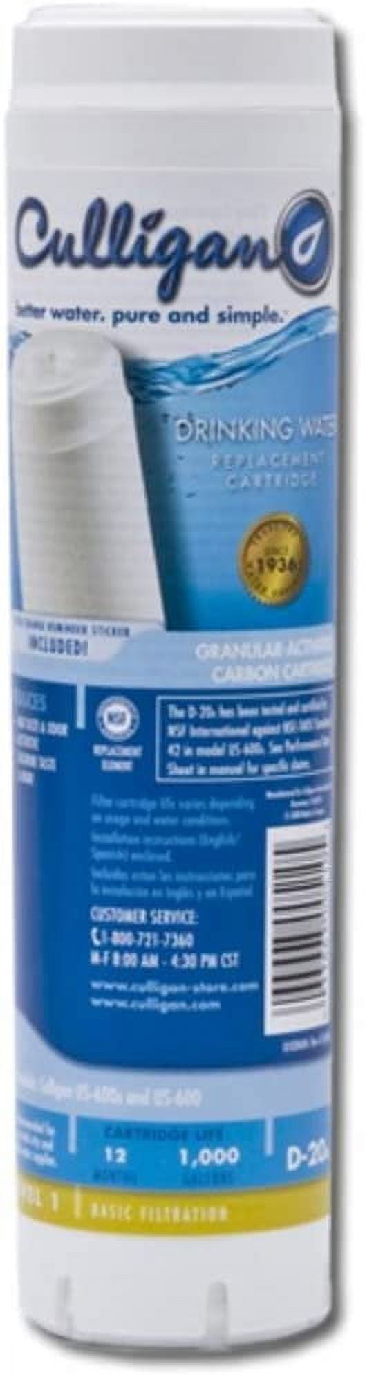 Culligan White Carbon Drinking Water Filter Replacement Cartridge
