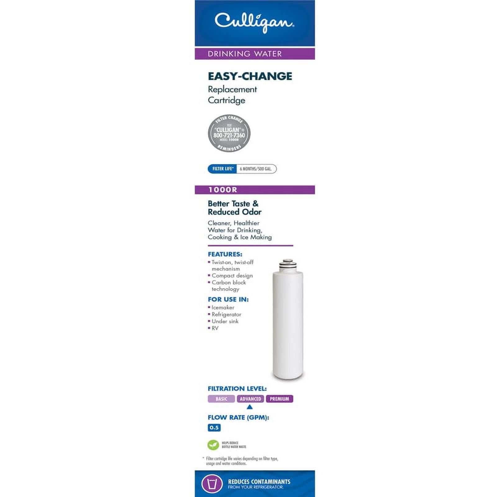 Culligan IC1000RD Refrigerator Icemaker & Water Filter Replace Cartridge