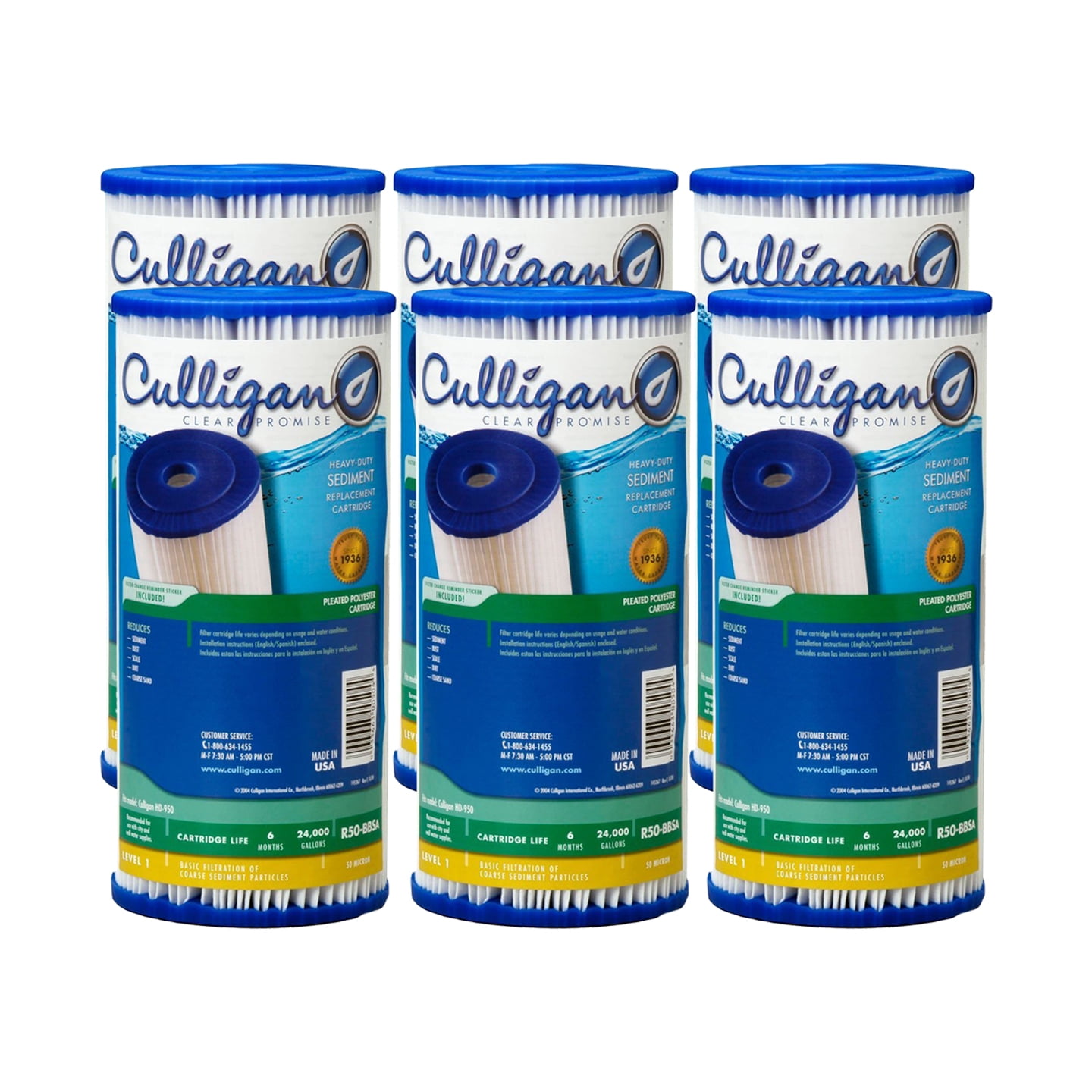 Cartouche De Rechange Culligan RFC-BBSA – 25 Microns, Débit Moyen – Compatible GE – Neuve Sous Emballage