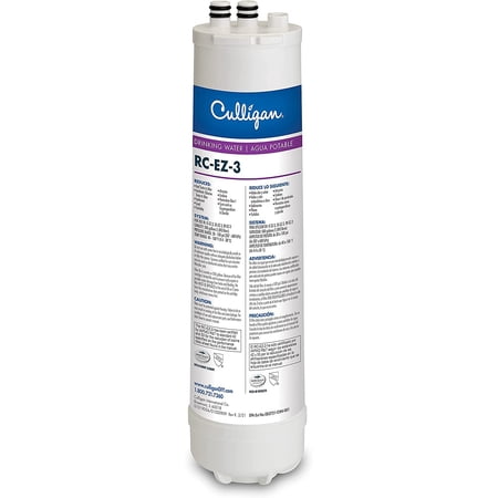 Culligan RC 3 EZ-Change Advanced Water Filtration Replacement Cartridge, 500 Gallons, Pack of 1