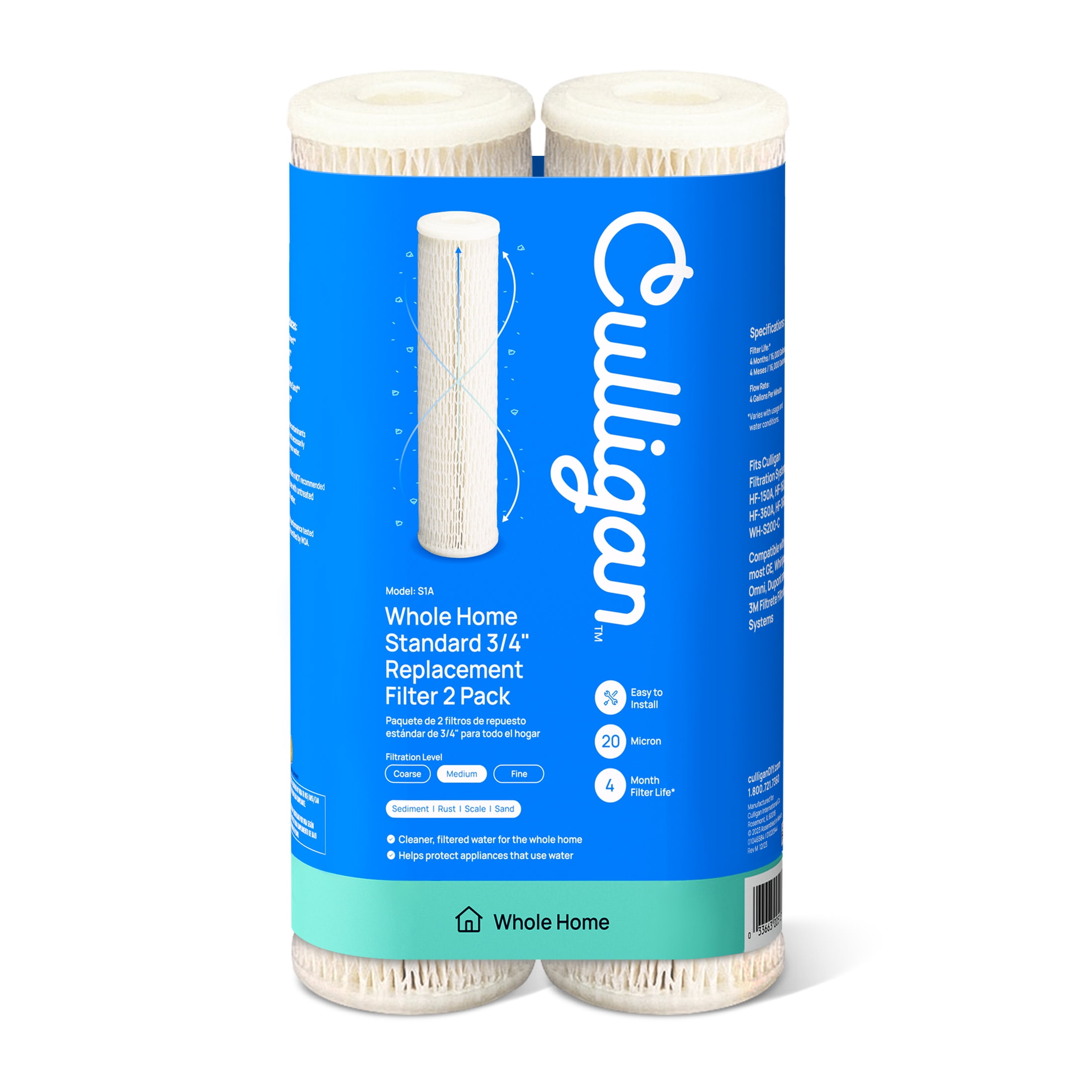 Culligan 20 Micron Pleated Cellulose Whole House Water Filter