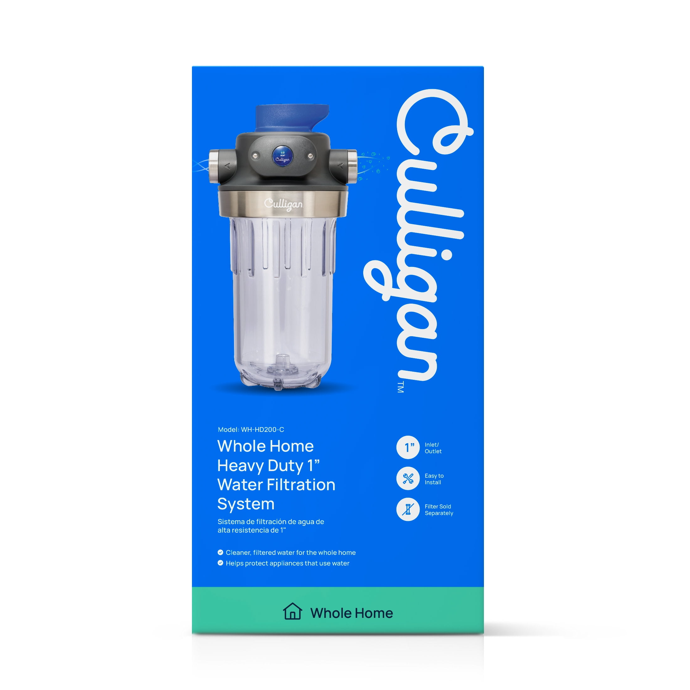 Culligan Clear 1-Inch Whole House Water Filter Housing