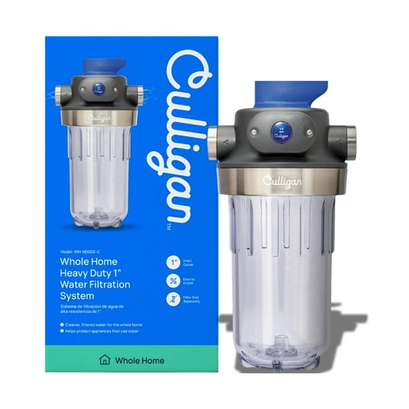 Culligan WH-HD200-C Whole House Water Filter System 1 Inlet/Outlet - Improve Tap Water Taste, Remove Sediment, Protect Appliances CA2