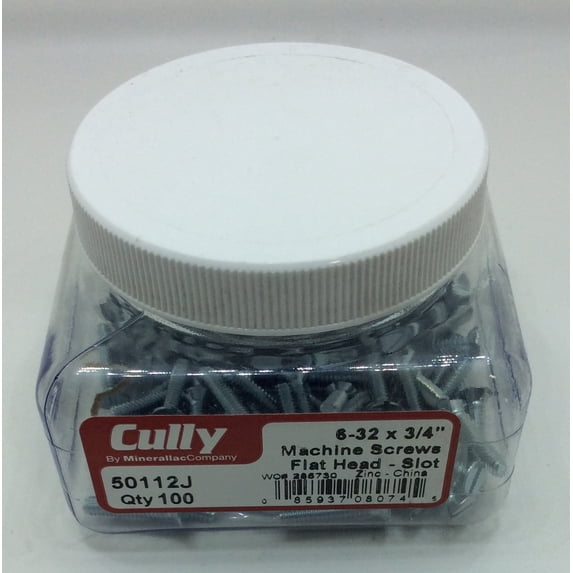 Cully 50112J 6-32X3/4